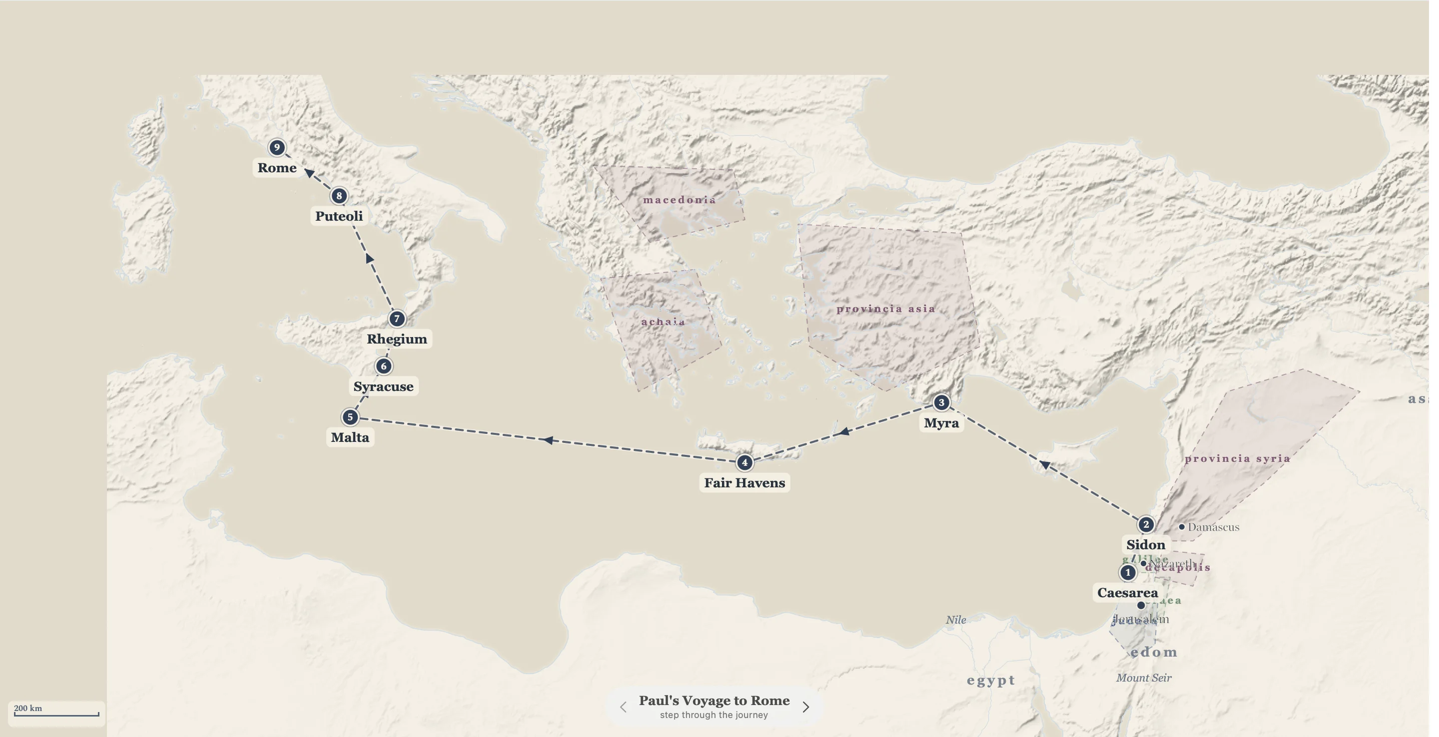 The Atlas: the biblical world on a terrain basemap, Jerusalem to Babylon